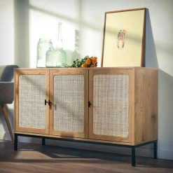 CALICOSY - Dressoir JAYA - Licht hout - 72x120x40 cm