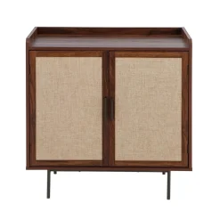 CALICOSY - Dressoir JETSON - Donker hout - 79x80x39,5 cm