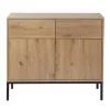 CALICOSY - Dressoir LENNY - Eik - 80x90x40 cm