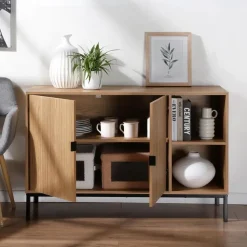 CALICOSY - Dressoir TARA - Licht hout - 72x110x40 cm