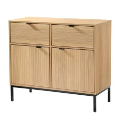 CALICOSY - Dressoir TARA - Licht hout - 79x90x39 cm