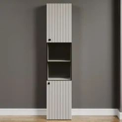 CALICOSY - Geribbelde badkamerkolom PUREBLISS - 15x122x44,5 cm