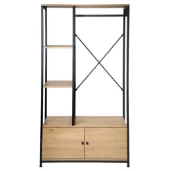 CALICOSY - Kledingkast LENNY - Eik - 167x90x40 cm