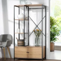 CALICOSY - Kledingkast LENNY - Eik - 167x90x40 cm