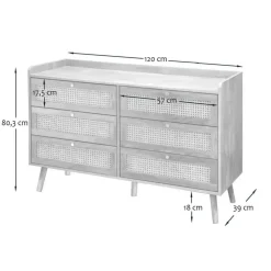 CALICOSY - Ladekast - - 79x120x39 cm