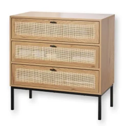 CALICOSY - Ladekast JAYA - Licht hout - 79x80x39 cm