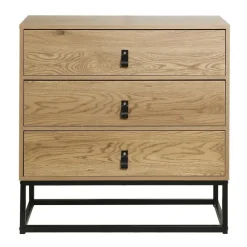 CALICOSY - Ladekast JILL - Eik - 79.5x80x39 cm