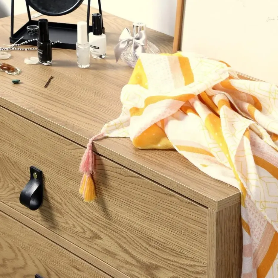 CALICOSY - Ladekast JILL - Eik - 79.5x80x39 cm