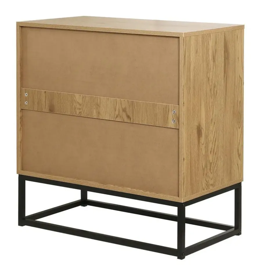 CALICOSY - Ladekast JILL - Eik - 79.5x80x39 cm