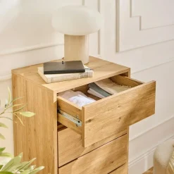 CALICOSY - Ladekast LENNY - Licht hout - 100x45x38 cm