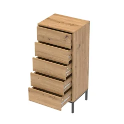 CALICOSY - Ladekast LENNY - Licht hout - 100x45x38 cm