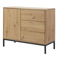 CALICOSY - Ladekast LENNY - Eik - 80x90x40 cm