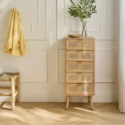 CALICOSY - Ladekast MIYA - Licht hout - 100,50x36.5x42 cm