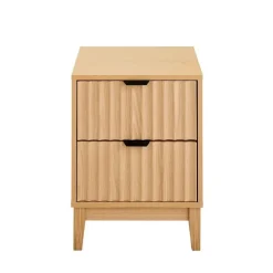 CALICOSY - Nachtkastje BOLOGNE - Licht hout - 52x40x40 cm