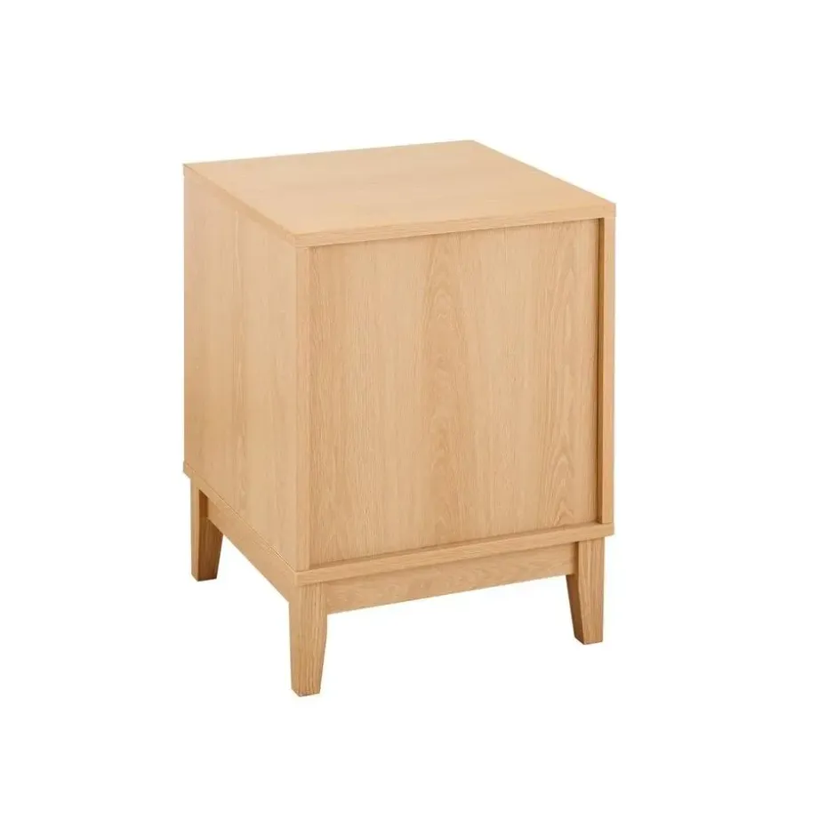 CALICOSY - Nachtkastje BOLOGNE - Licht hout - 52x40x40 cm