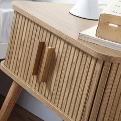 CALICOSY - Nachtkastje ERNEST - Licht hout - 58.5x48x35 cm