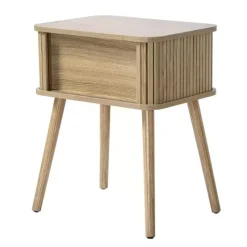 CALICOSY - Nachtkastje ERNEST - Licht hout - 58.5x48x35 cm