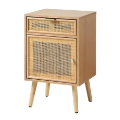 CALICOSY - Nachtkastje MIYA - Licht hout - 71x42x36.5 cm