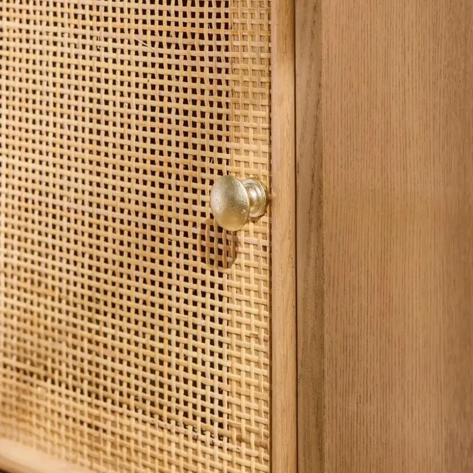 CALICOSY - Nachtkastje MIYA - Licht hout - 71x42x36.5 cm