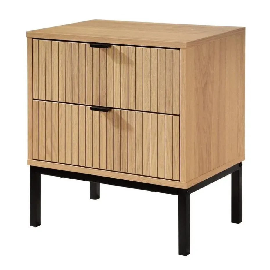 CALICOSY - Nachtkastje TARA - Licht hout - 51x45x29 cm