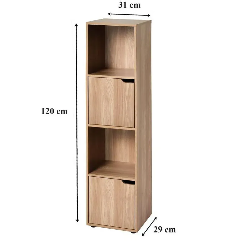 CALICOSY - Opbergkast MODU - Hout - 120x30.7x29 cm