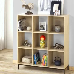 CALICOSY - Opbergplank - Licht hout - 103.3x93.5x29.8 cm