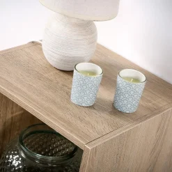 CALICOSY - Opbergplank - Licht hout - 92.5x31.7x29.5 cm