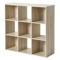 CALICOSY - Opbergrek - Licht hout - 92.5x92.5x29.5 cm