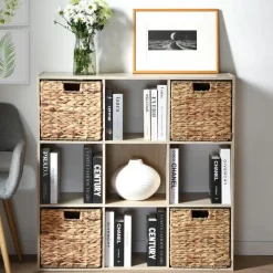 CALICOSY - Opbergrek - Licht hout - 92.5x92.5x29.5 cm