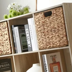 CALICOSY - Opbergrek - Licht hout - 92.5x92.5x29.5 cm