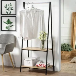 CALICOSY - Rek - Zwart - 151x64.5x40 cm