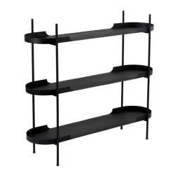 CALICOSY - Rek BLAIR - Zwart - 105x120x34 cm