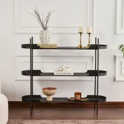 CALICOSY - Rek BLAIR - Zwart - 105x120x34 cm