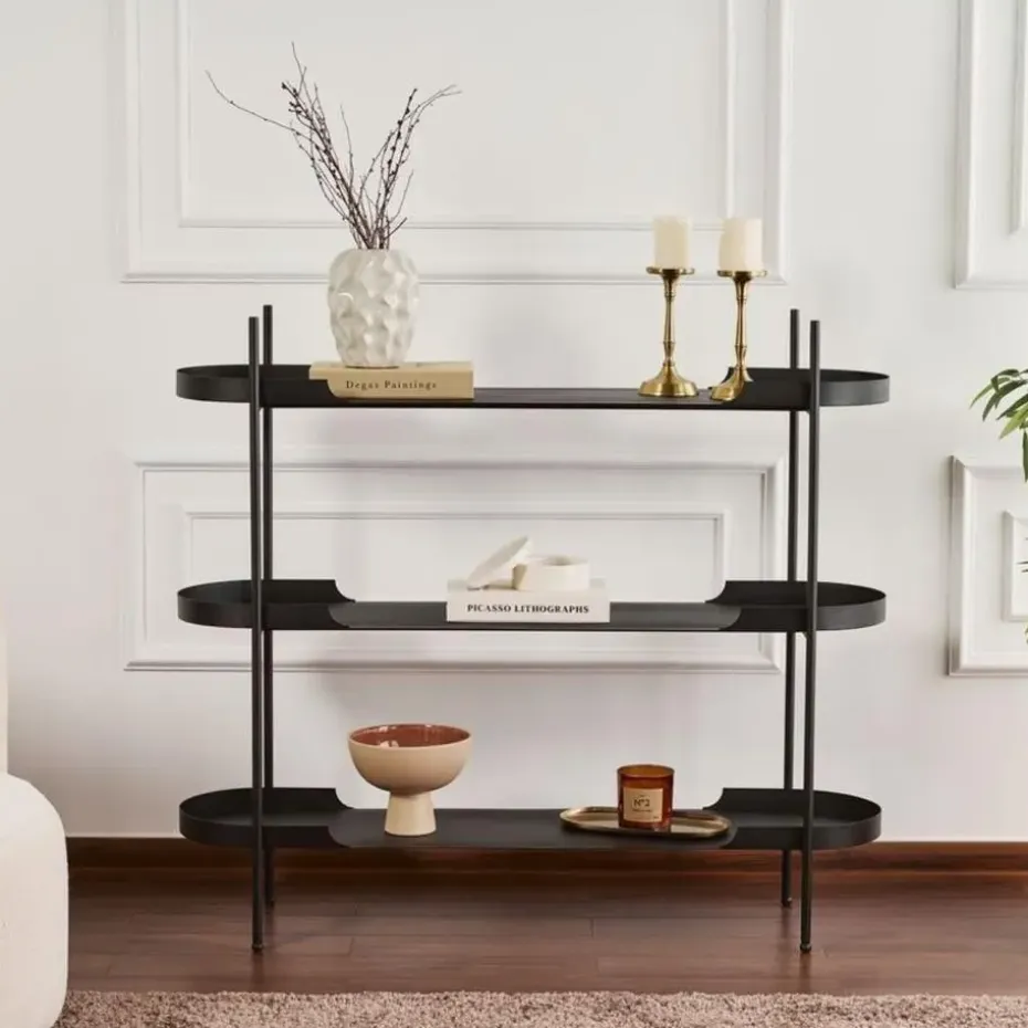 CALICOSY - Rek BLAIR - Zwart - 105x120x34 cm