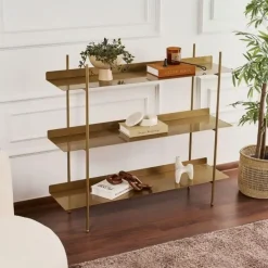 CALICOSY - Rek PIPER - Gouden - 106x120x34 cm