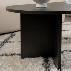 CALICOSY - Salontafel IRIS - Zwarte eik - 39,8x119x60 cm