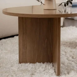 CALICOSY - Salontafel IRIS - Walnoot - 39,8x119x60 cm