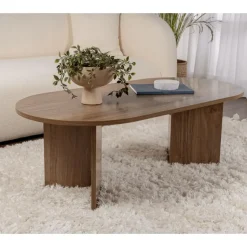 CALICOSY - Salontafel IRIS - Walnoot - 39,8x119x60 cm