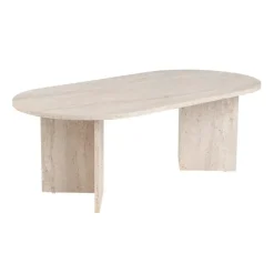 CALICOSY - Salontafel IRIS - Travertijn - 39,8x119x60 cm