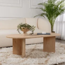 CALICOSY - Salontafel IRIS - Saffier eiken - 39,8x119x60 cm