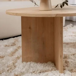 CALICOSY - Salontafel IRIS - Saffier eiken - 39,8x119x60 cm