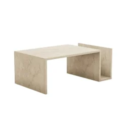 CALICOSY - Salontafel MEMO - Travertijn - 32,4x86,8x50 cm