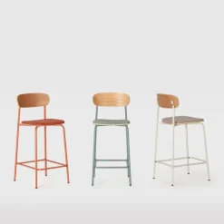 CALICOSY - Set van 2 ADRIANA-krukken - 48x42x66 cm