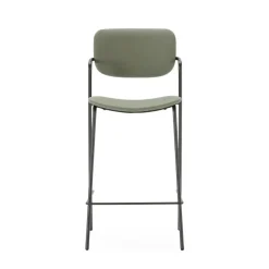 CALICOSY - Set van 2 krukken met zwarte MAIKA - 51x44x66 cm