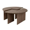 CALICOSY - Set van 2 salontafels MOIRA - 90x90x41 cm