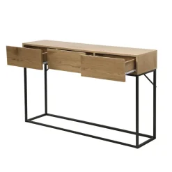 CALICOSY - Sidetable - Eikenhouten decor - 73x120x29.5 cm