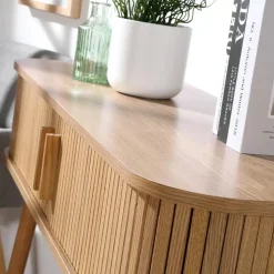 CALICOSY - Sidetable ERNEST - Licht hout - 80,5x100x35 cm