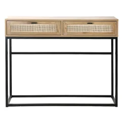 CALICOSY - Sidetable JAYA - Licht hout - 80x100x35 cm