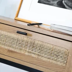 CALICOSY - Sidetable JAYA - Licht hout - 80x100x35 cm