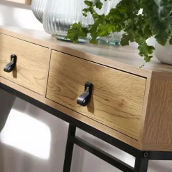 CALICOSY - Sidetable JILL - Licht hout - 80.5x100.3x35.3 cm